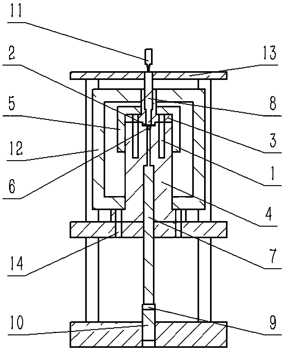 Small punch creep test device and method with capability to precise and continuous loading