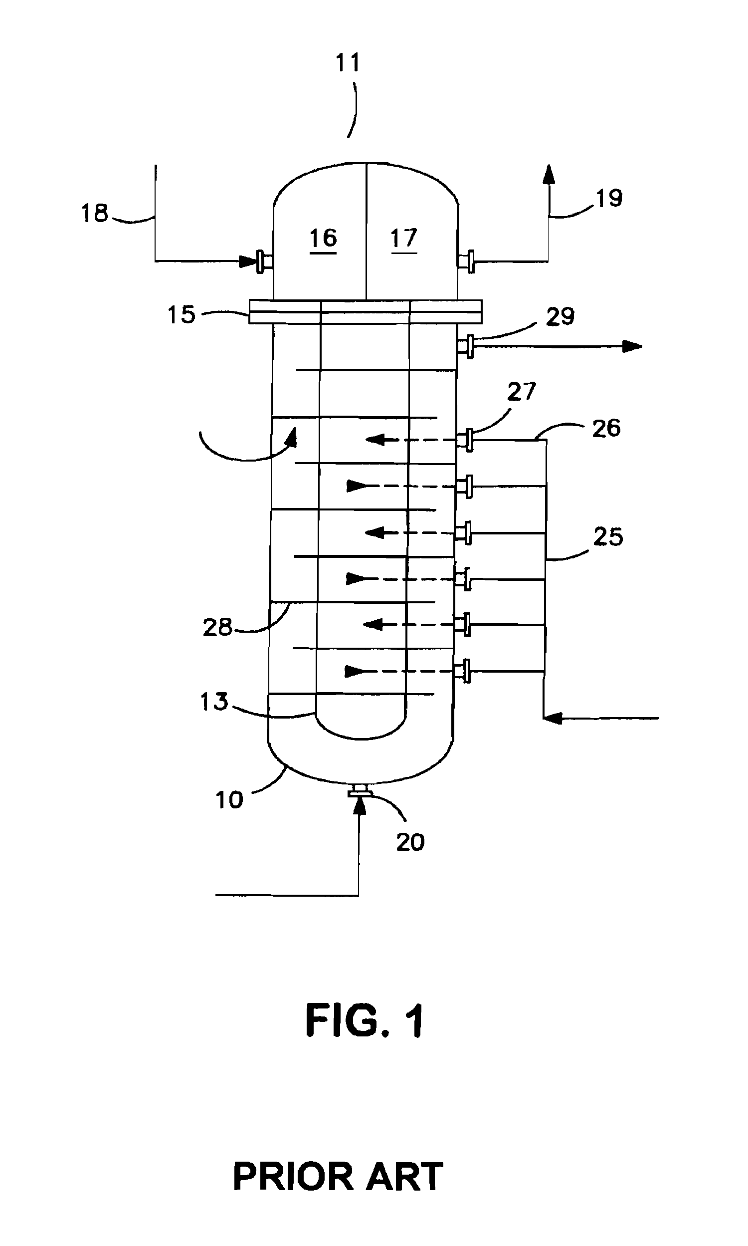 HF alkylation reactor