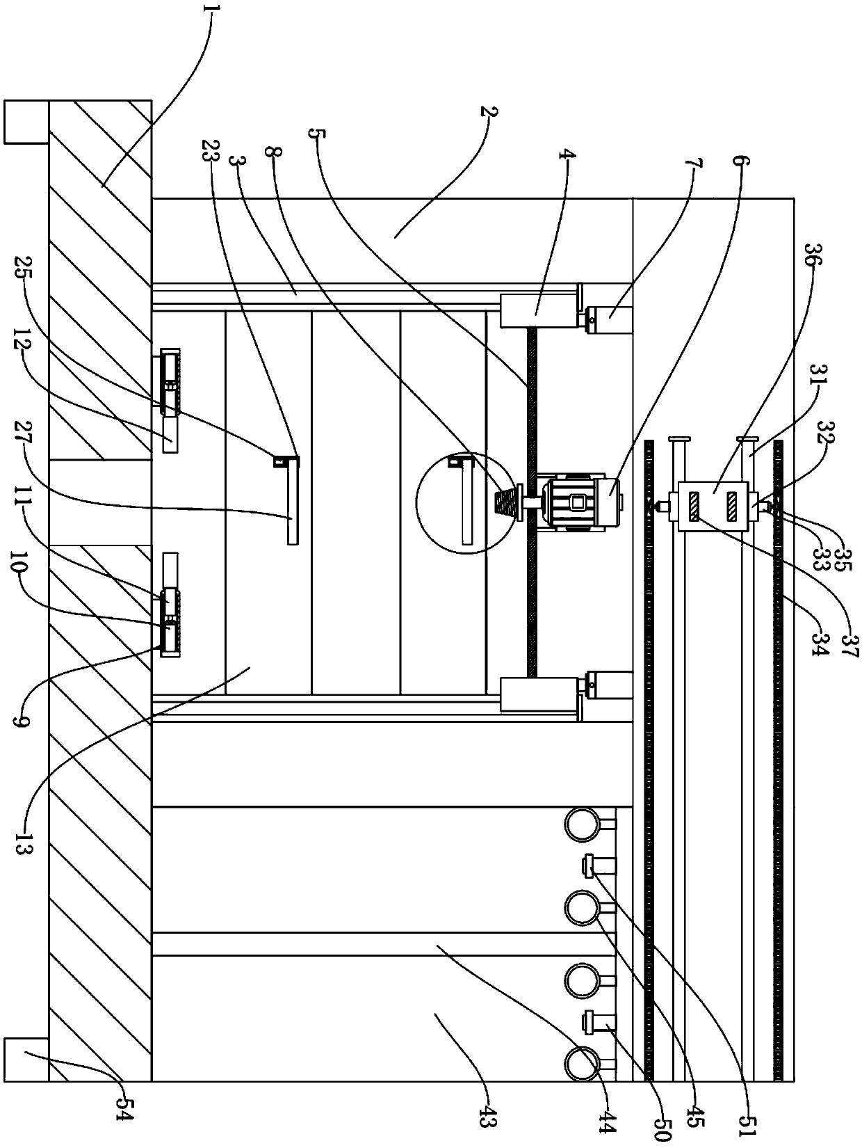 Drilling machine with functions of automatically replacing and cleaning drilling rods