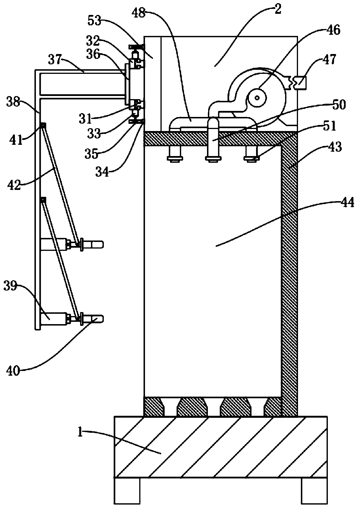 Drilling machine with functions of automatically replacing and cleaning drilling rods