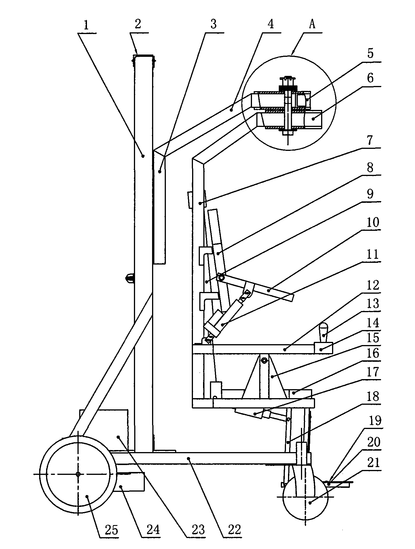 Multifunctional wheelchair for handicapped person