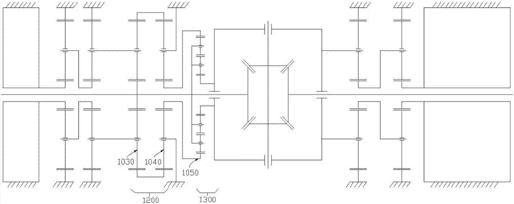 Electric differential device with torque fixed-direction distribution function