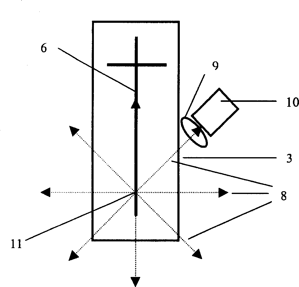 An orthogonal light path type fluorescent detection device for microchip analysis