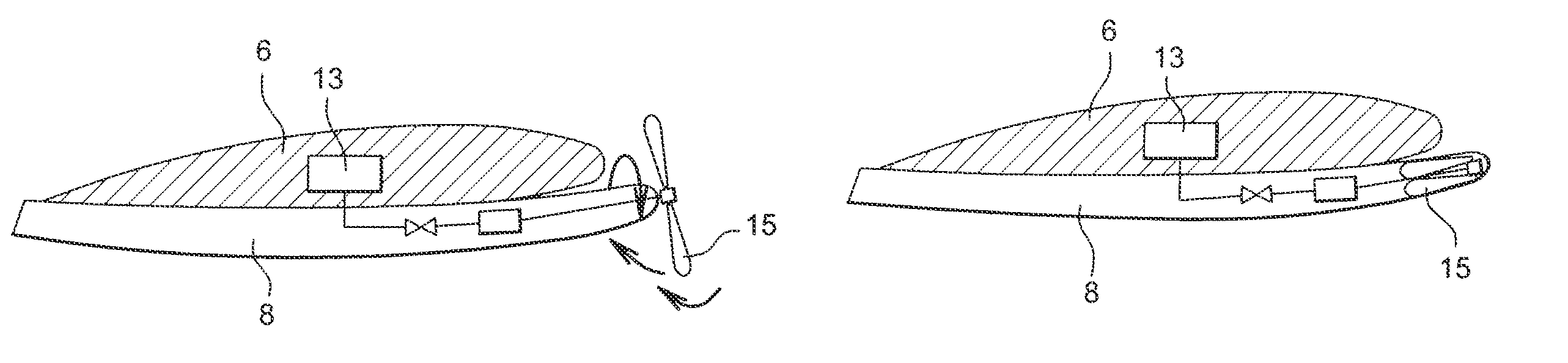 Energy storage aerodynamic braking device and method