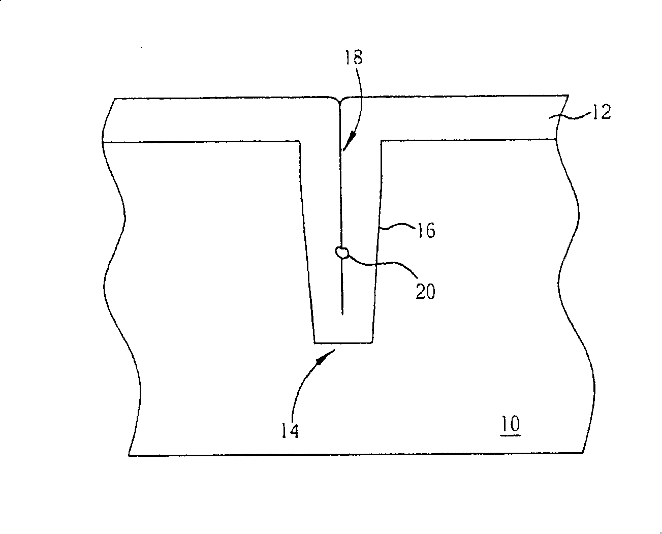 Shallow groove isolation layer of semiconductor element and manufacturing method thereof