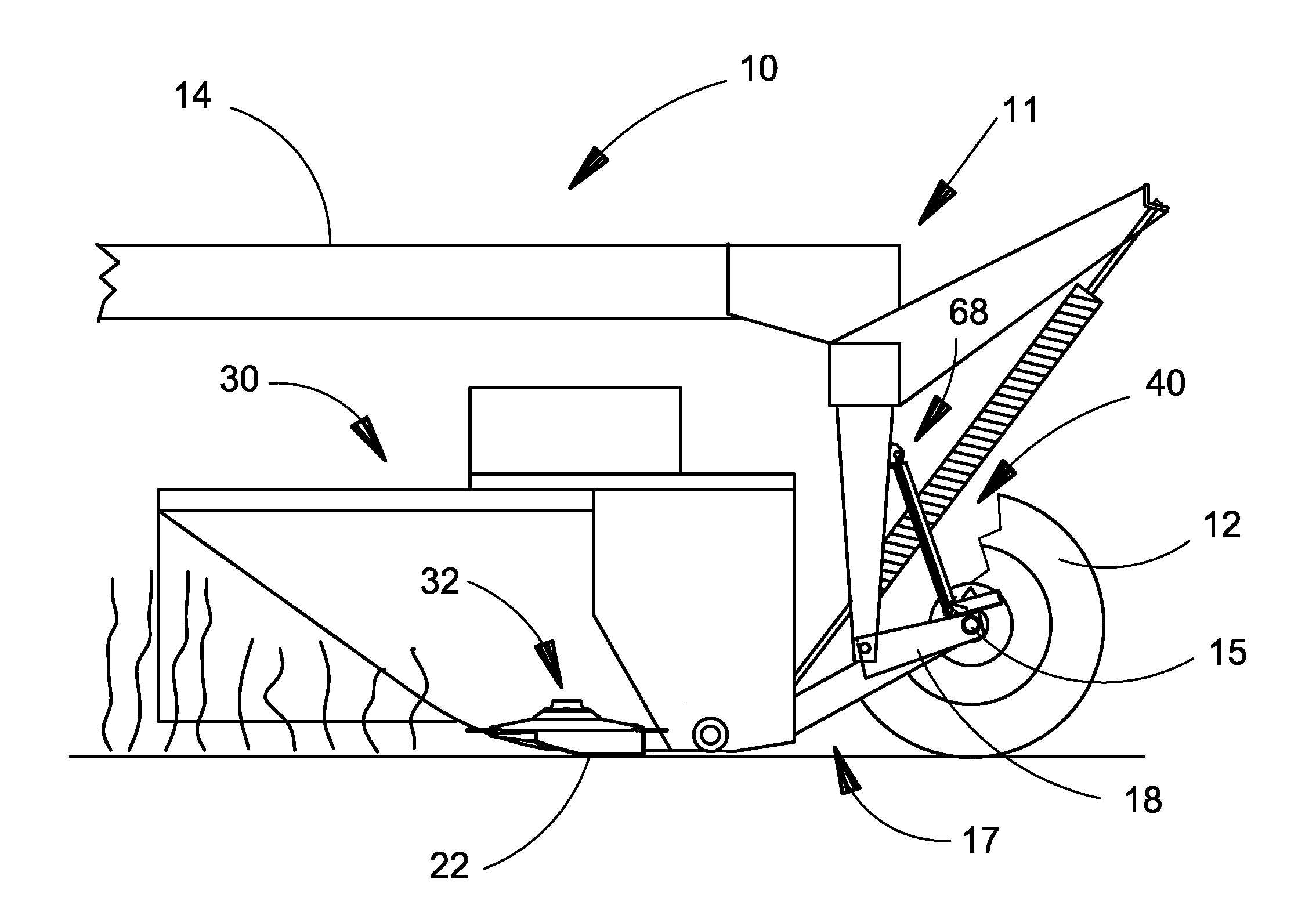 Intermediate lift cylinder lock for extra tall stubble biomass operation