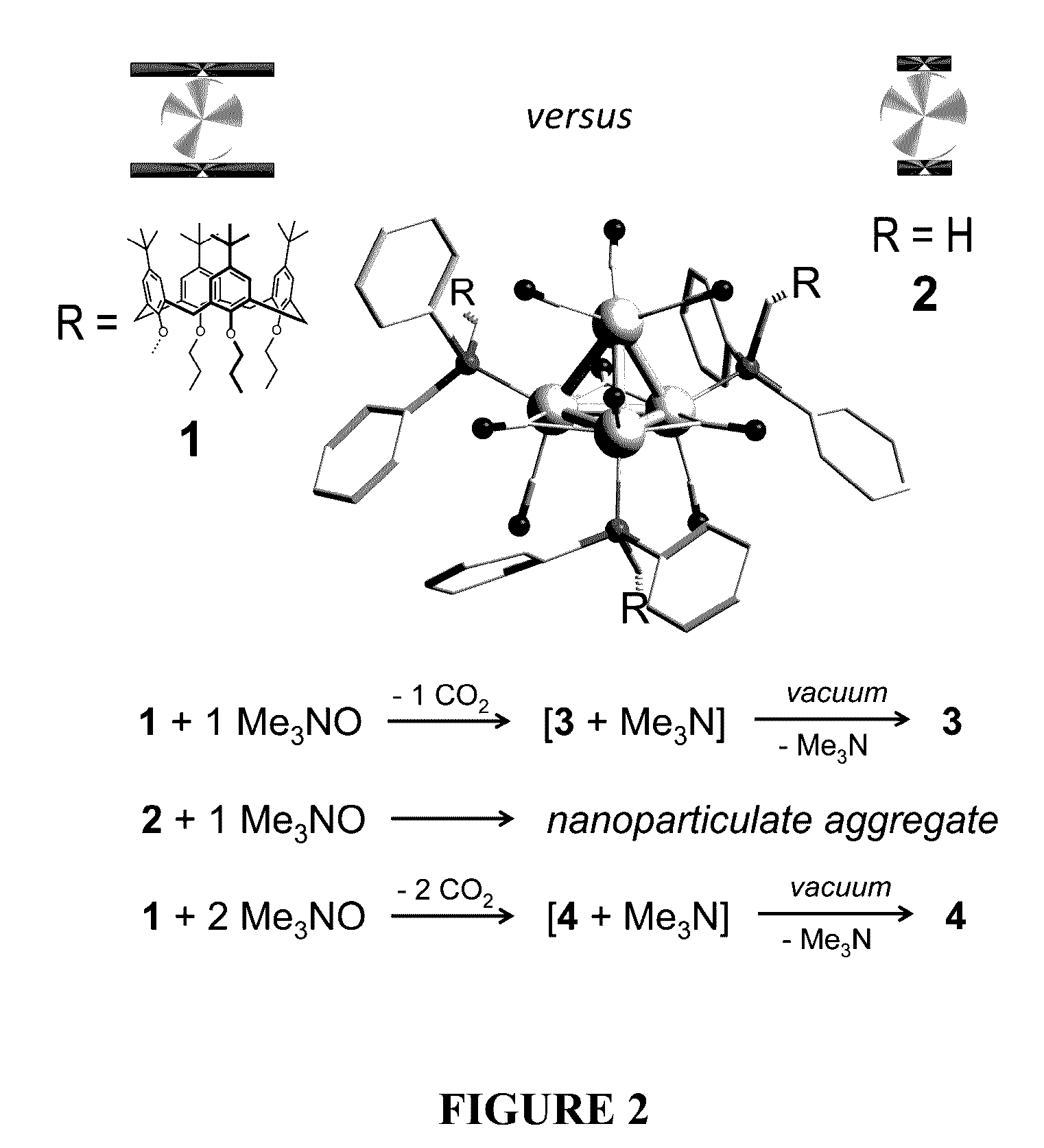 Ligand-modified metal clusters for gas separation and purification