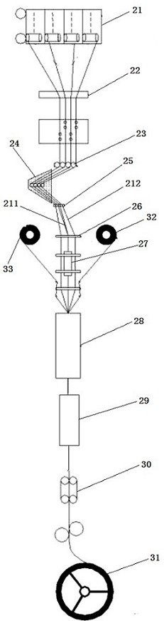 Carbon glass fiber composite pultrusion plate and production process and production equipment thereof