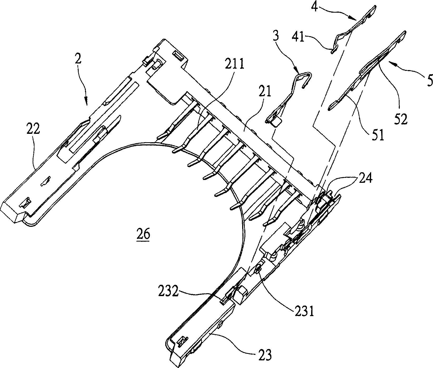 Eletronic card connector