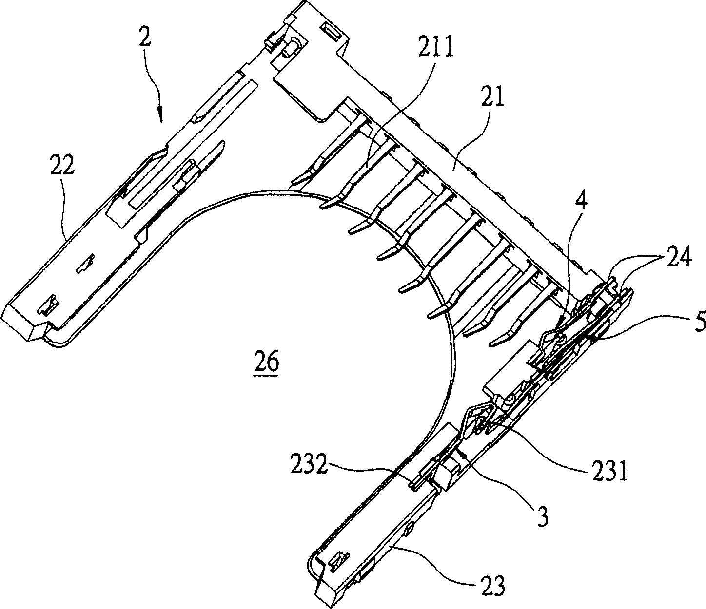 Eletronic card connector