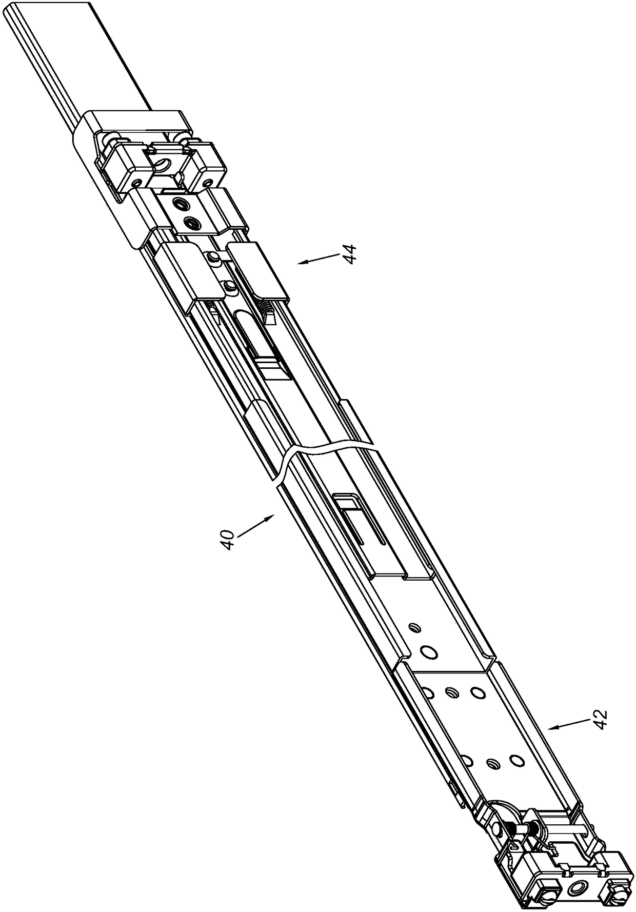 Bracket device of slide rail