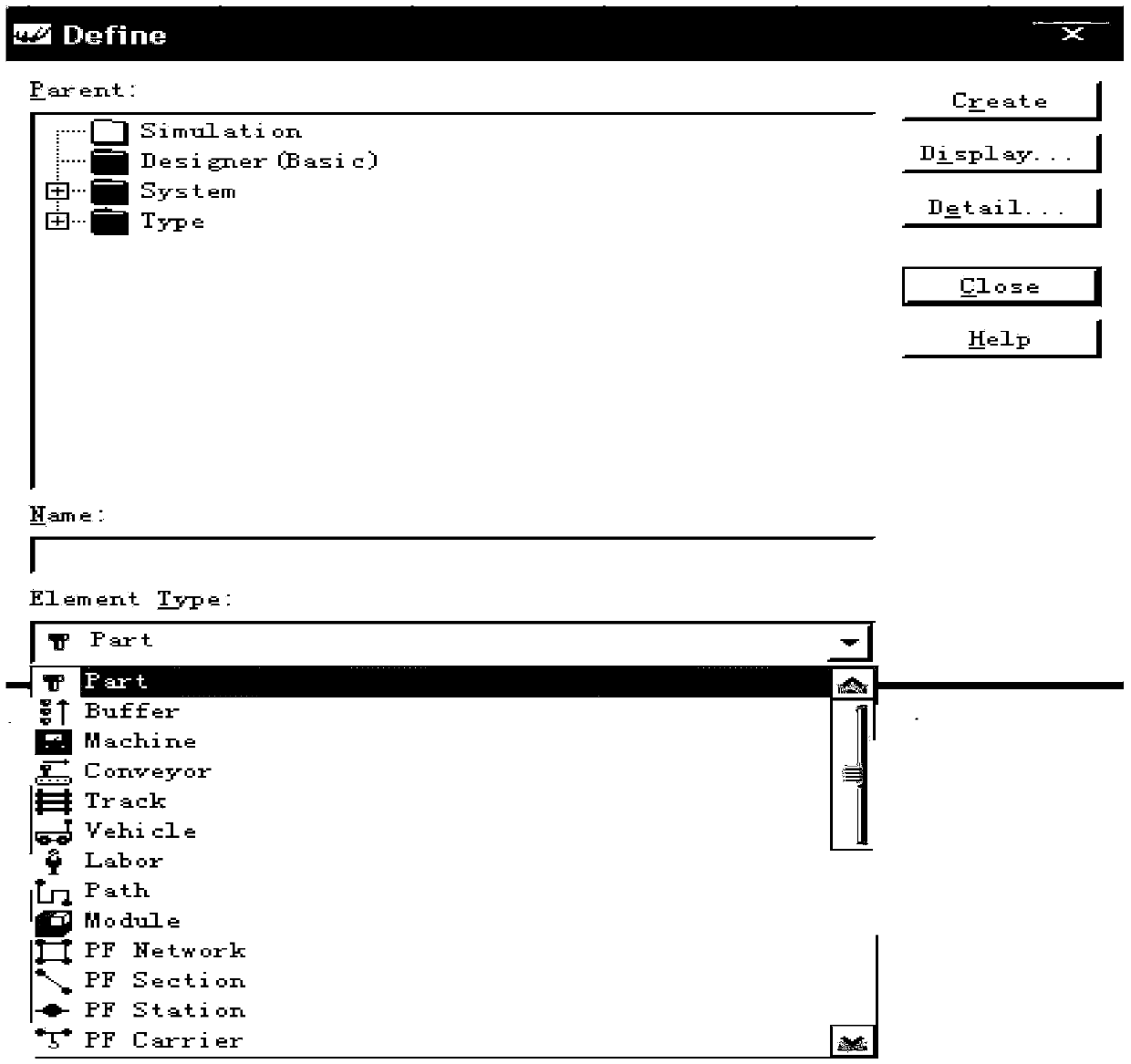 Logistics dispensing center addressing method based on simulation software