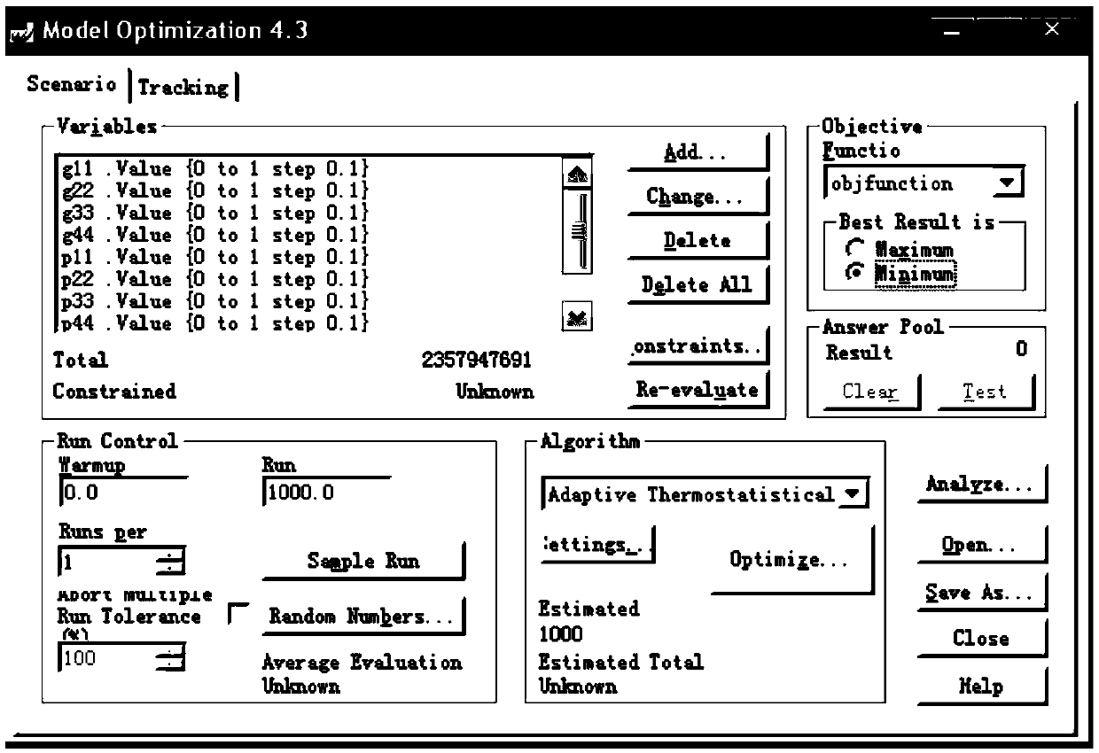 Logistics dispensing center addressing method based on simulation software