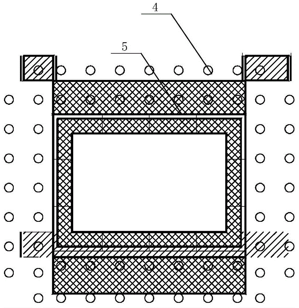 Rectangular pipe jacking machine tunnel entering auxiliary structure and construction method