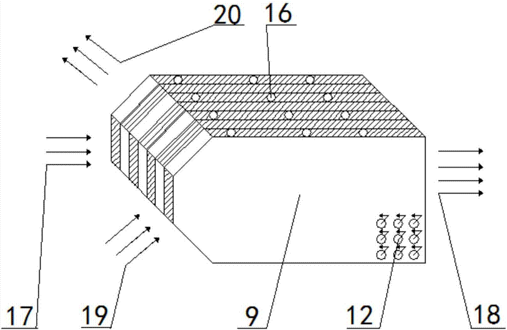 Counter-flow type dew point indirect evaporation cooling air conditioning unit