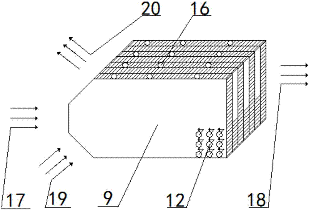 Counter-flow type dew point indirect evaporation cooling air conditioning unit