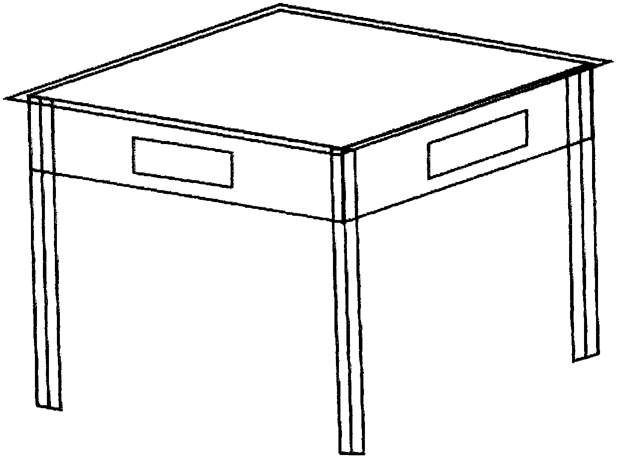 Dining-table type mahjong machine