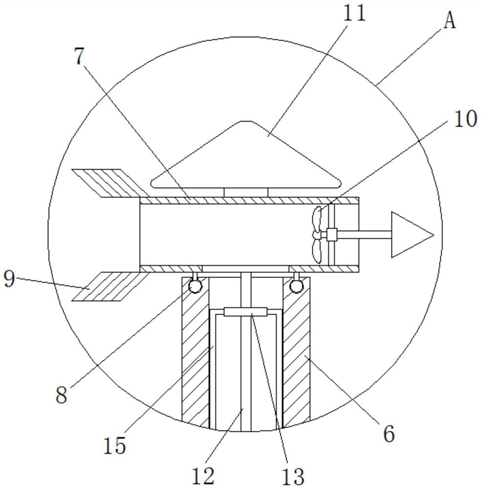 A water-soluble environmental protection chimney based on atmospheric pressure