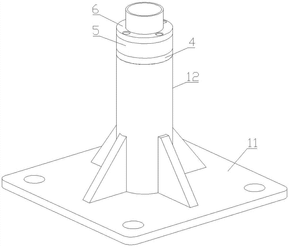 Automatic clamping clamp for aerial rudder grinding machining