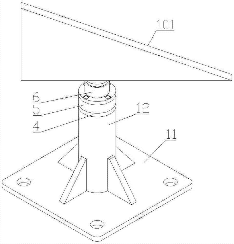 Automatic clamping clamp for aerial rudder grinding machining