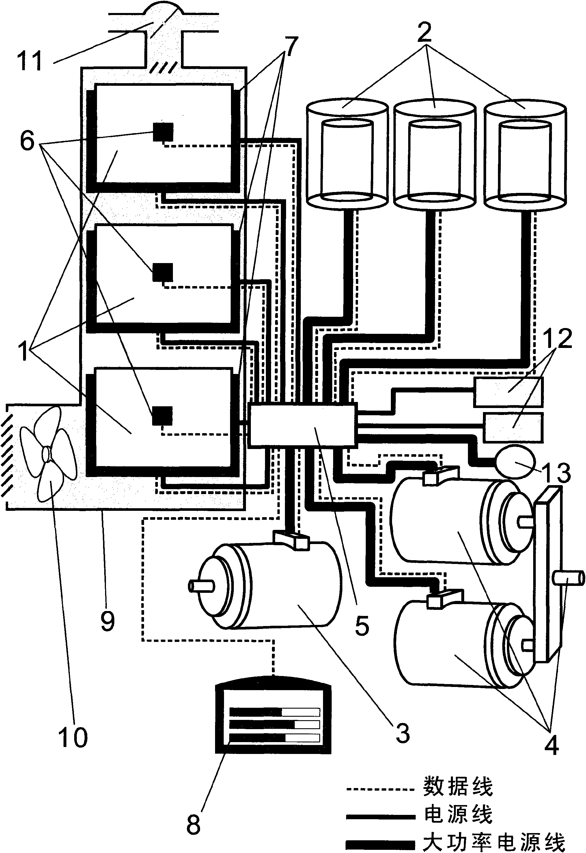 Battery of replaceable battery electric automobile and motor combination using system