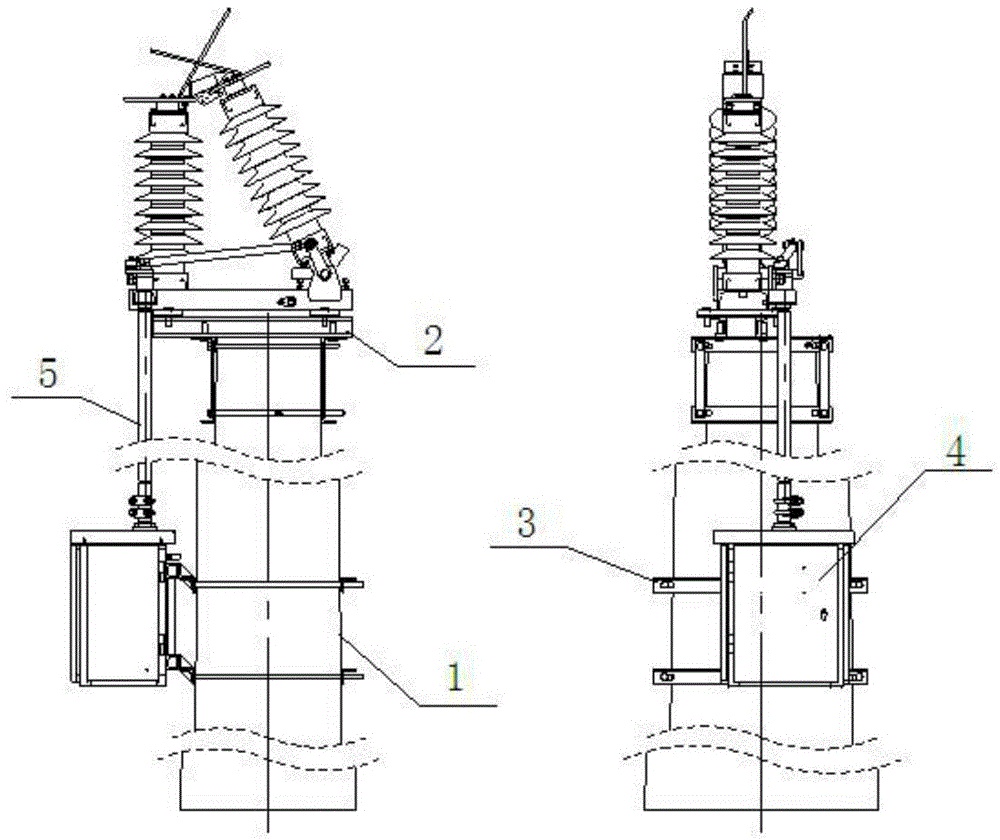 An outdoor AC high voltage isolating switch