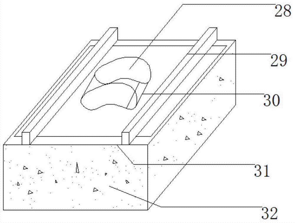 A device and method for delineating the boundary of rock shear failure surface