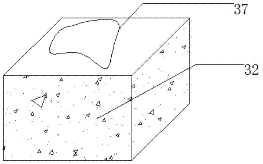 A device and method for delineating the boundary of rock shear failure surface