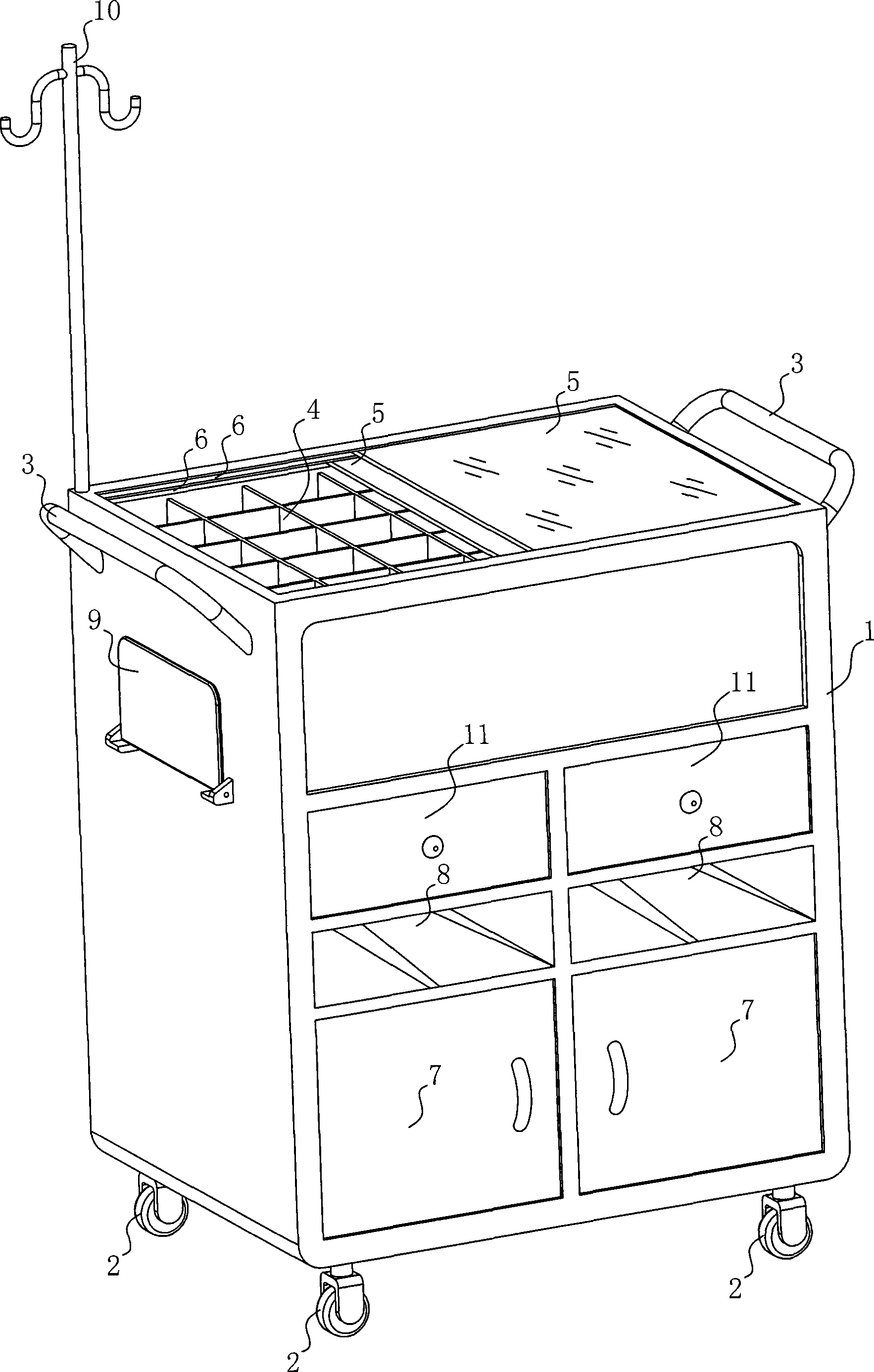 Multifunctional closed transfusion therapy vehicle