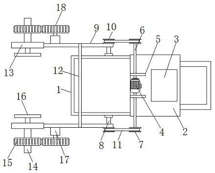 Garbage dumping device for sweeper