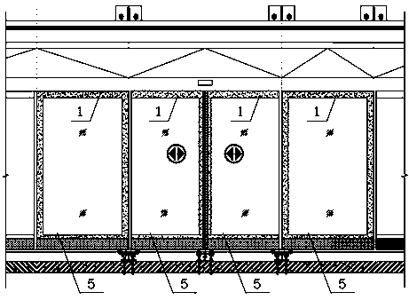 Novel platform shield door frame with fire resistance, heat insulation, and sound insulation functions