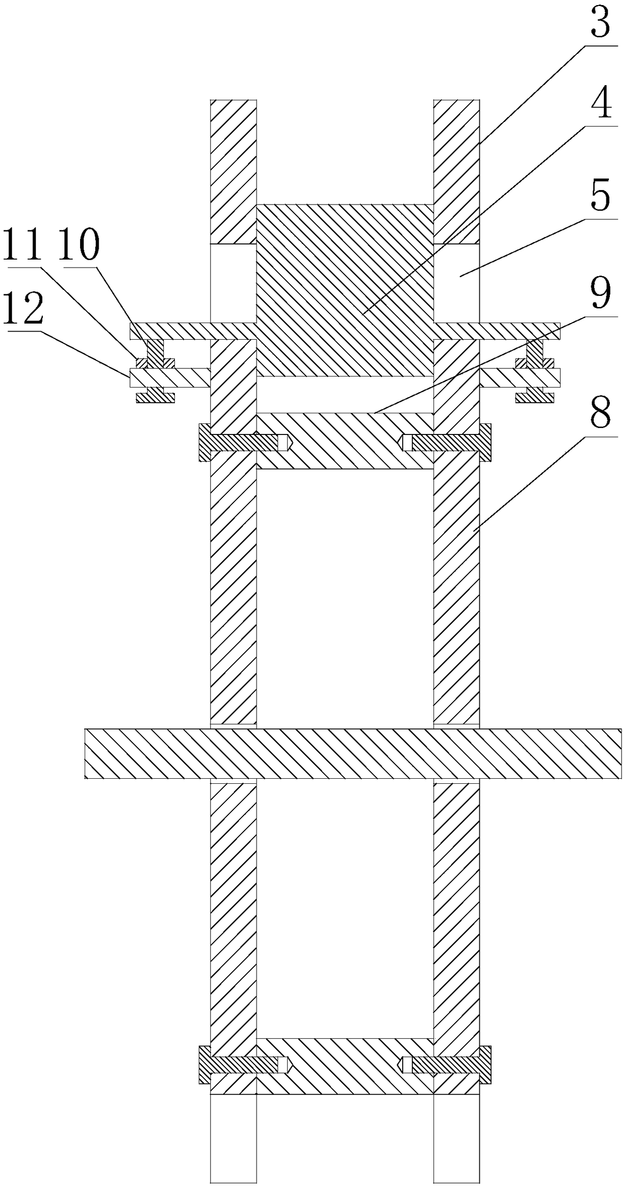 Fall prevention rotating wheel with controllable lifting scaffold fall maximum speed