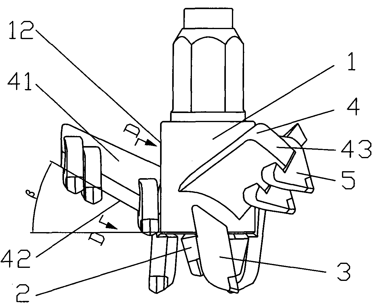 Efficient high-strength composite drill bit