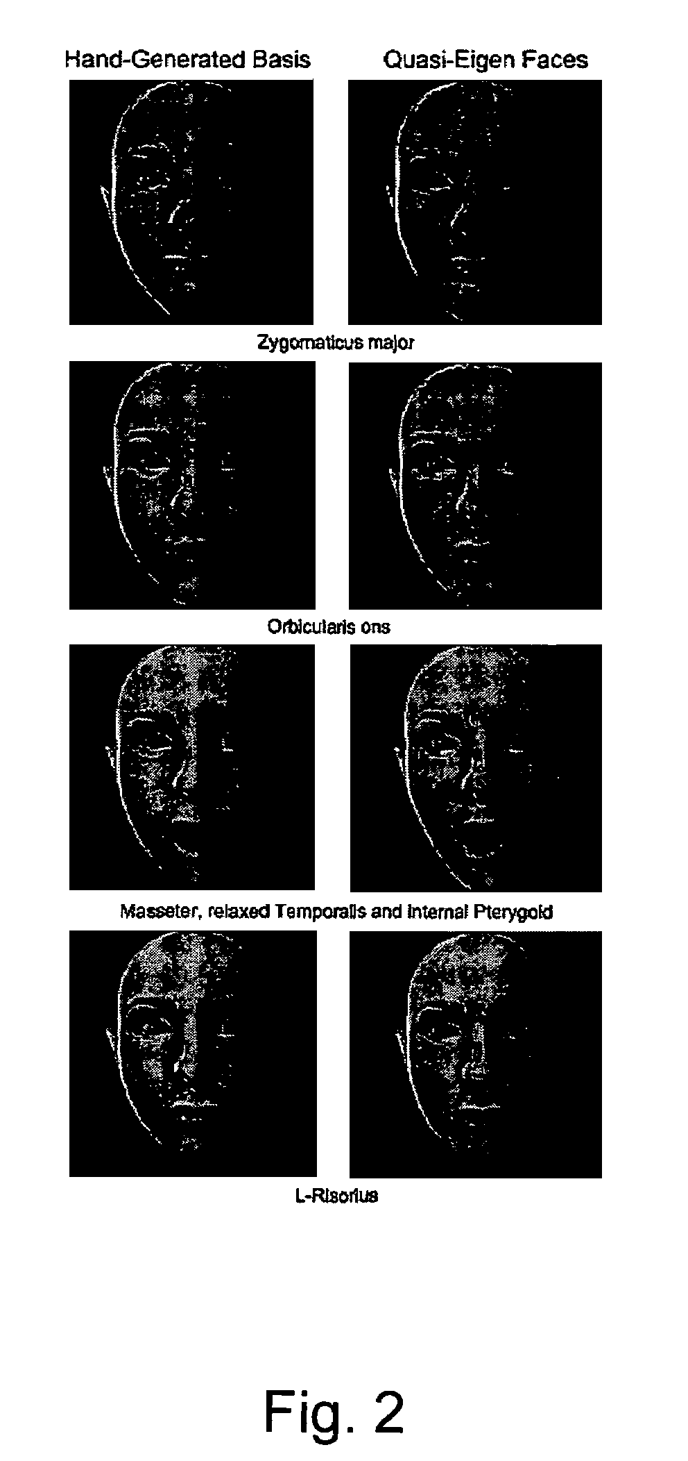 Method for generating intuitive quasi-eigen faces