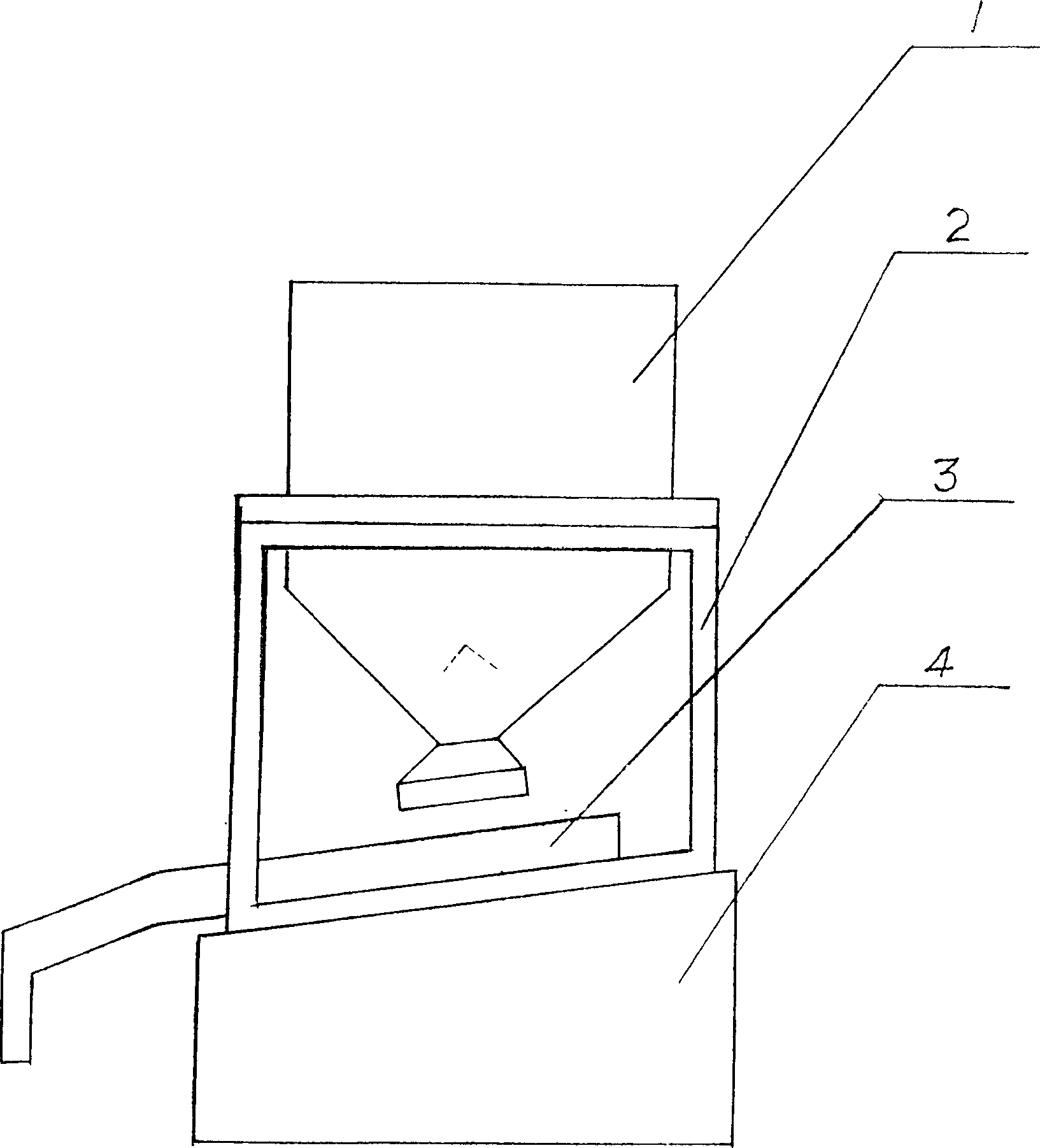 Dismountable combined particle filling machine