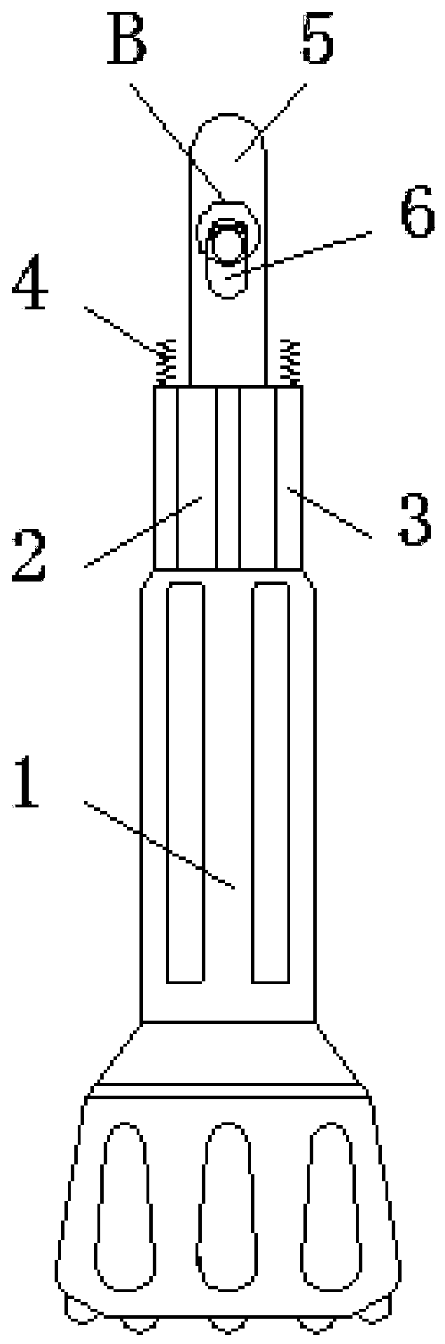 A mining drill bit with shock absorbing function