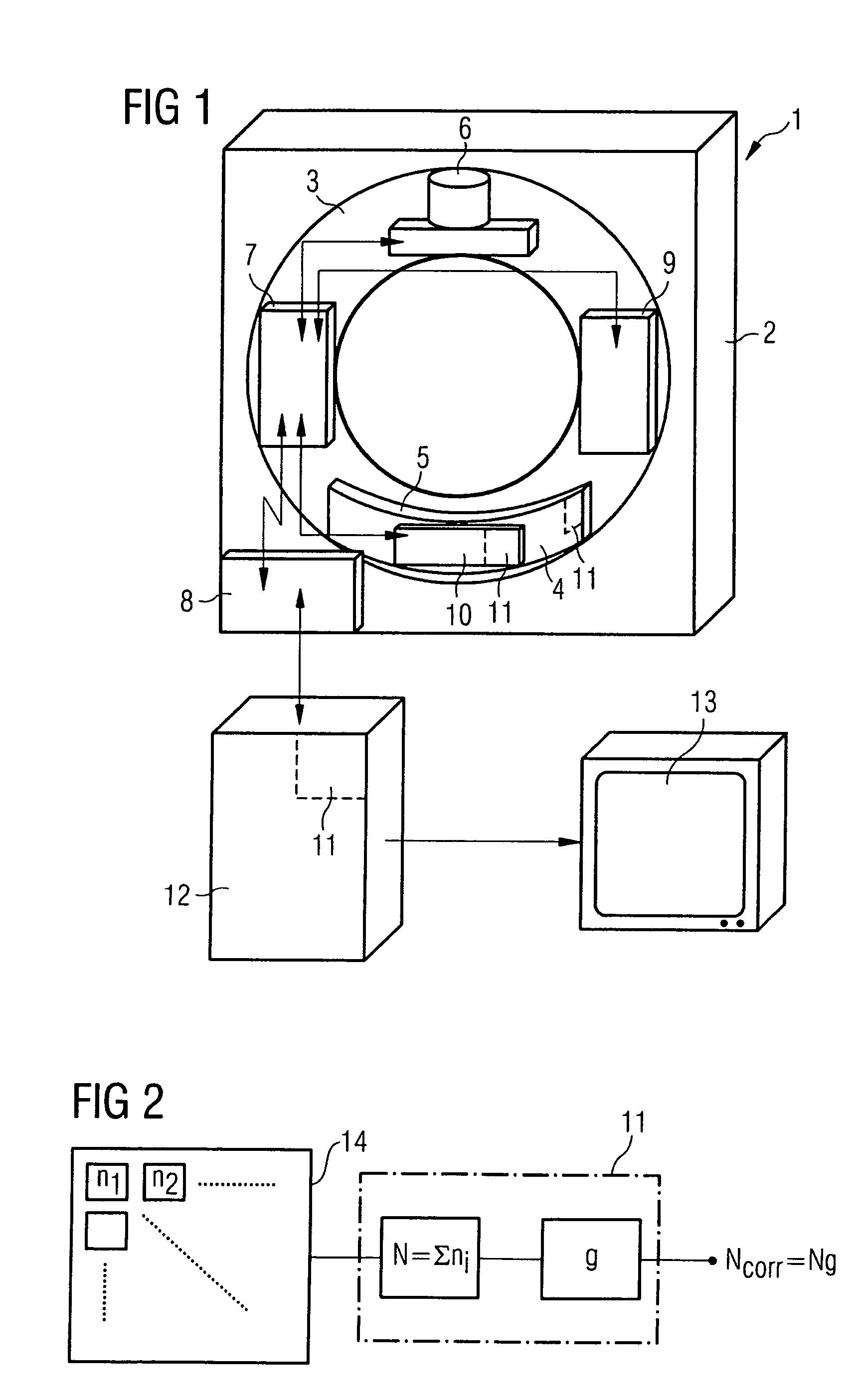 Method for operation of a counting radiation detector with improved linearity