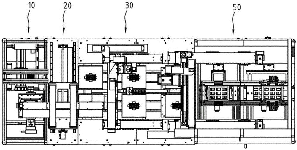 PCB splitting machine provided with device capable of adjusting distance between every two adjacent suction nozzles among plurality of suction nozzles