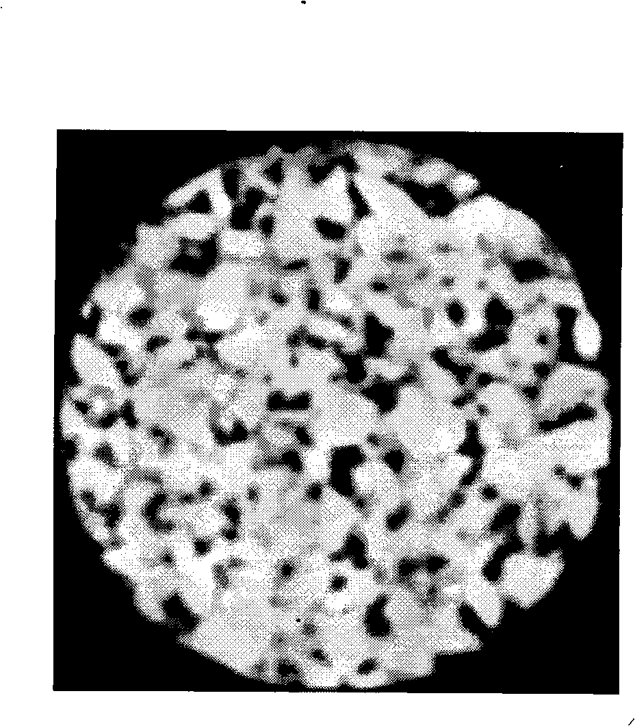 Method for analyzing porous asphalt mixture gap structure by using CT technology