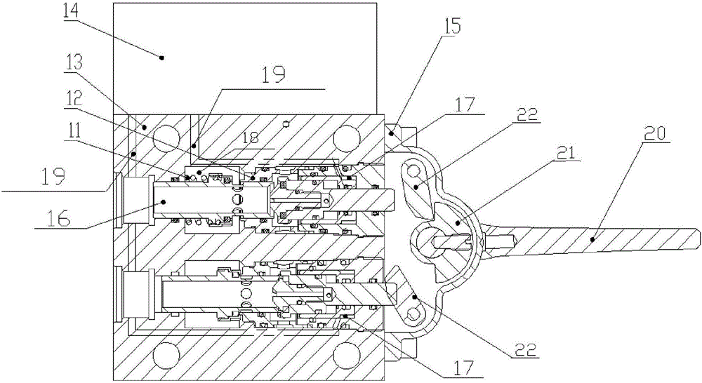 Valve element suitable for novel mining manual-automatic integrated reversing valve and reversing valve