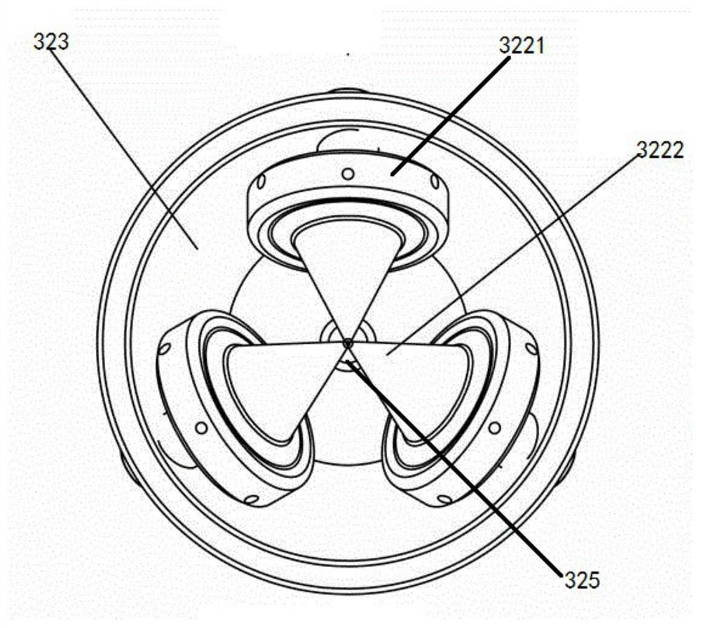 A device for flattening the end face of a cell