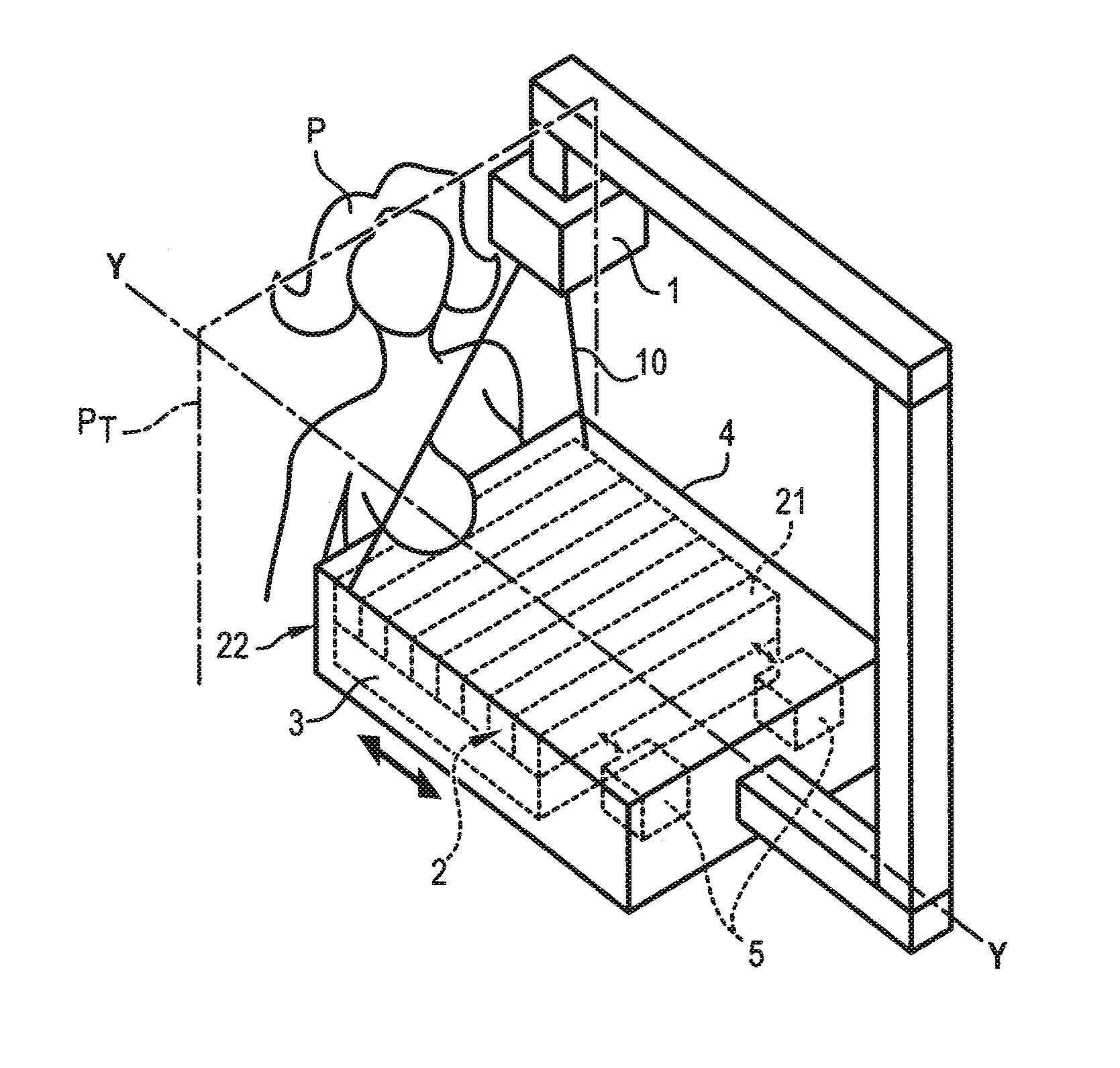 Process and device for deploying an Anti-scattering grid