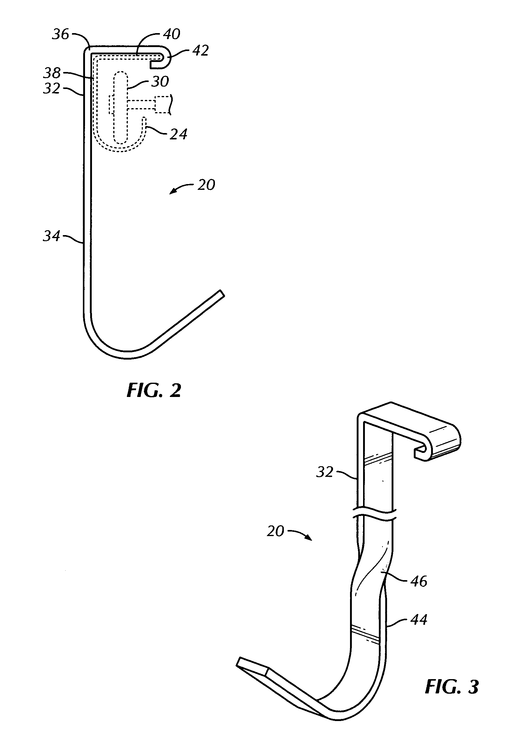 Utility hook for attachment to an overhead garage door track