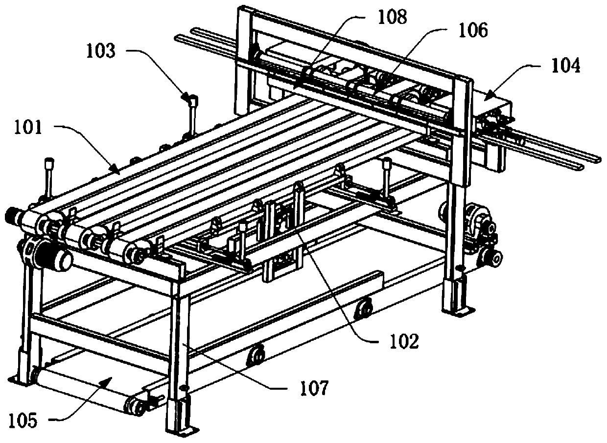 Automatic paper scraping assembly line for veneers