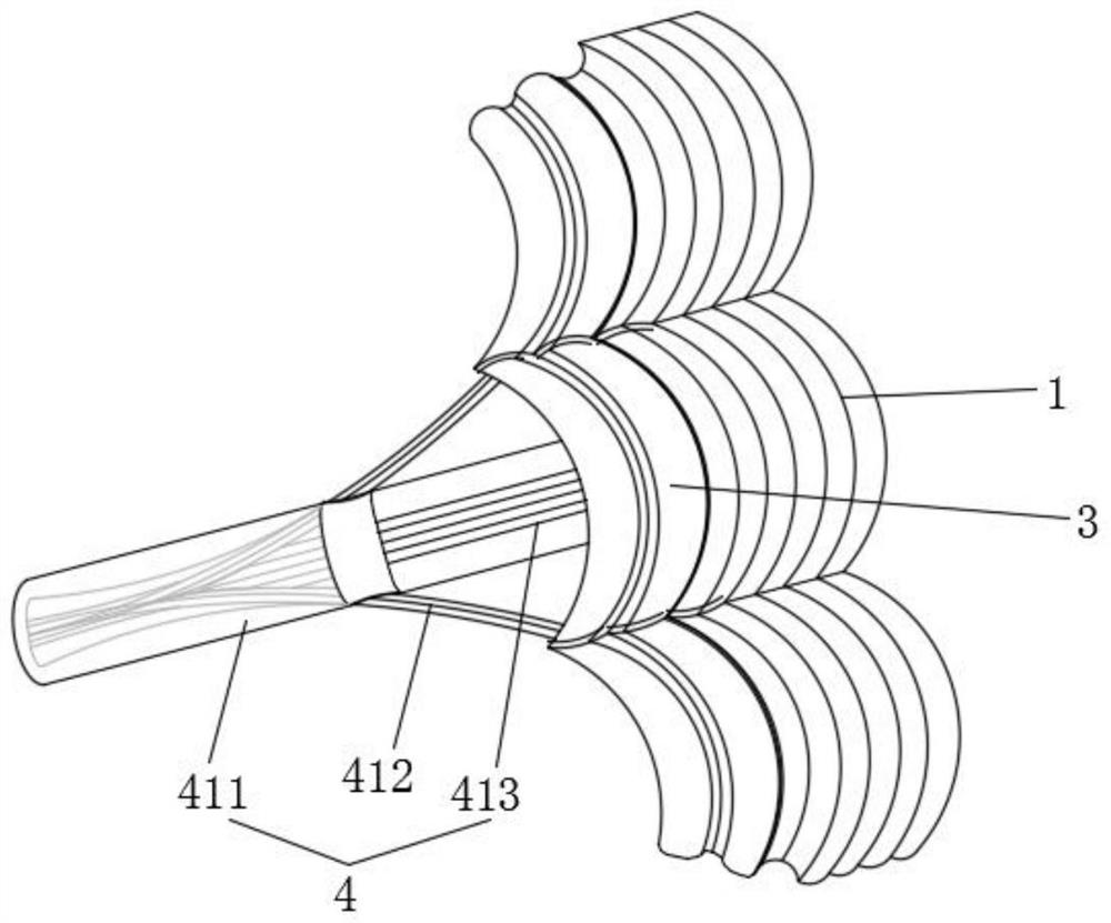 Anti-collapse new material supporting frame for hydrology and water resource observation