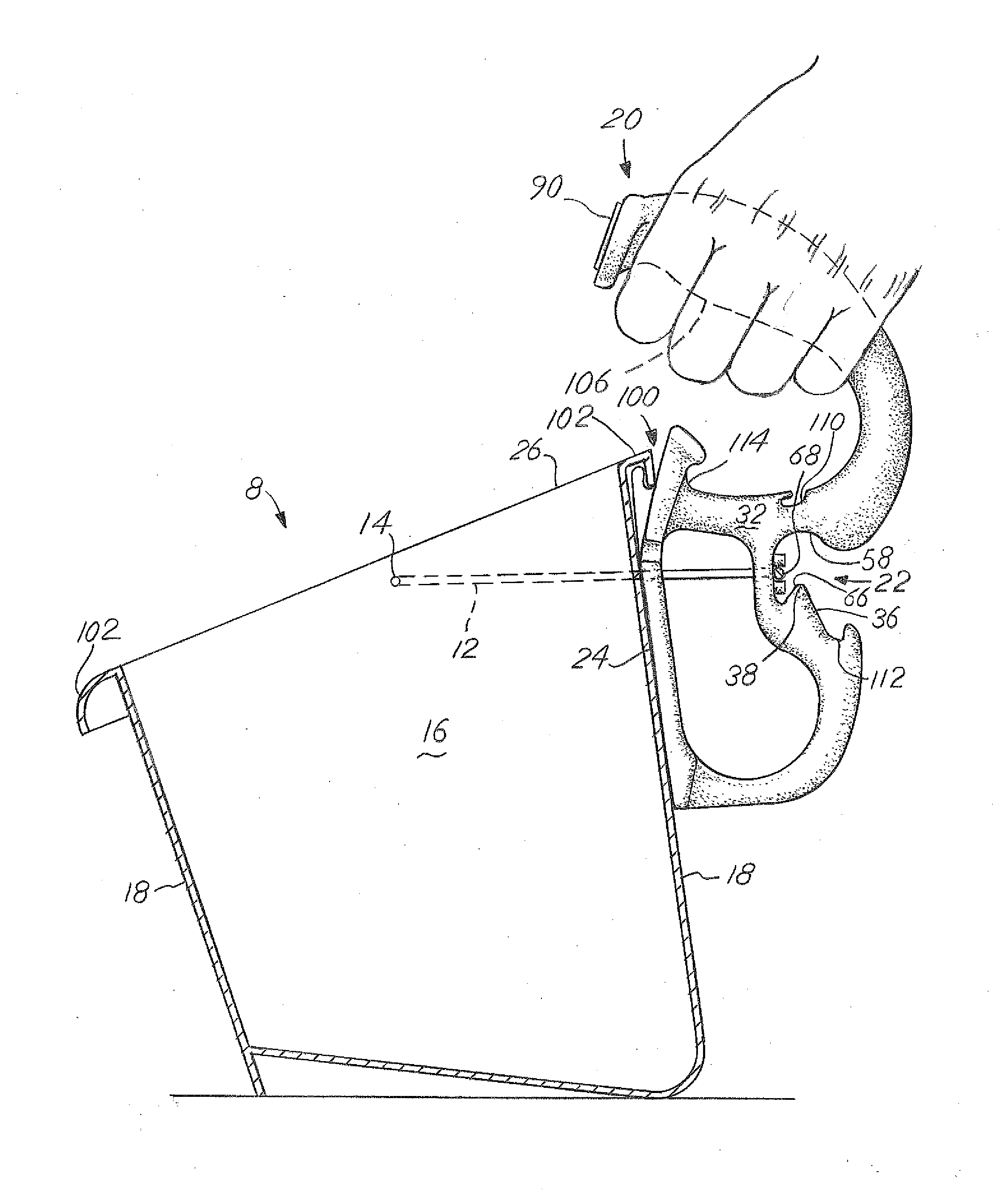 Container retaining device