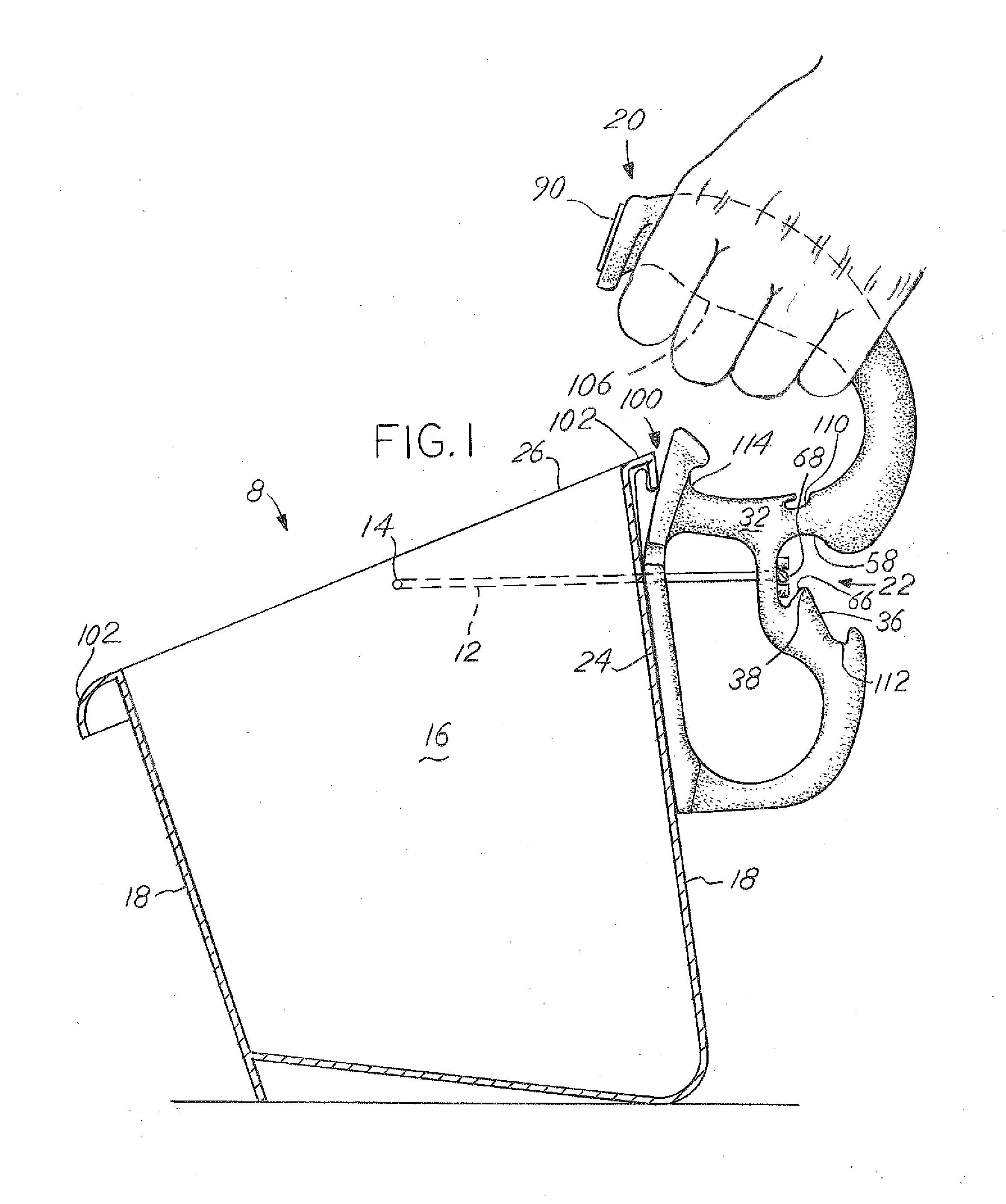 Container retaining device