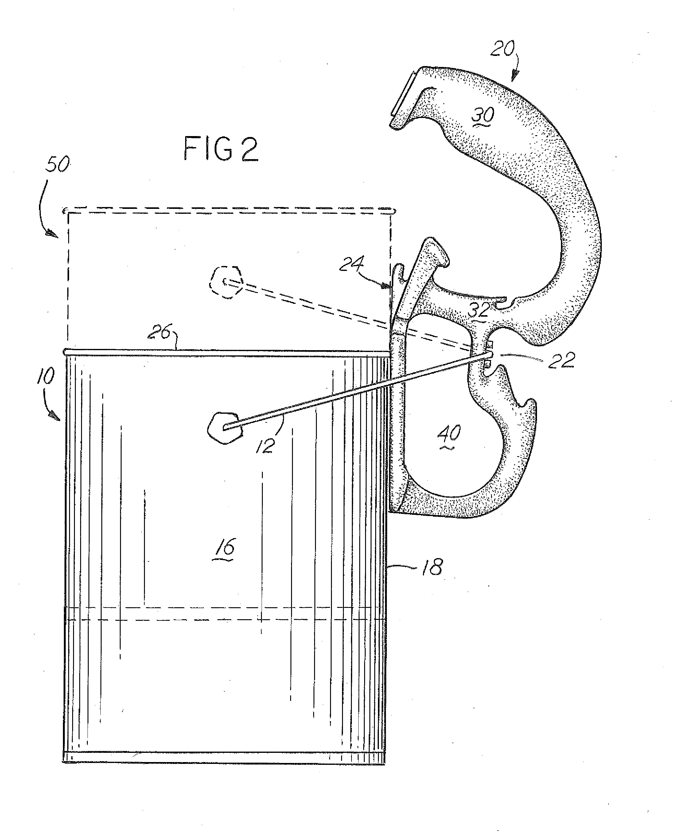 Container retaining device