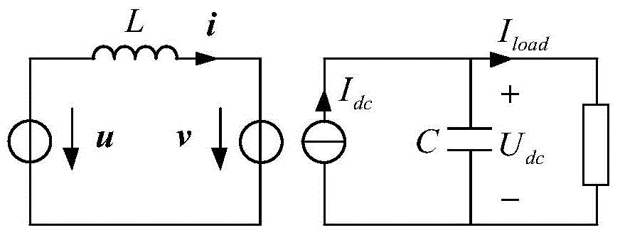 Alternating-voltage-sensor-free control method for inverter with parameter adaptive characteristic