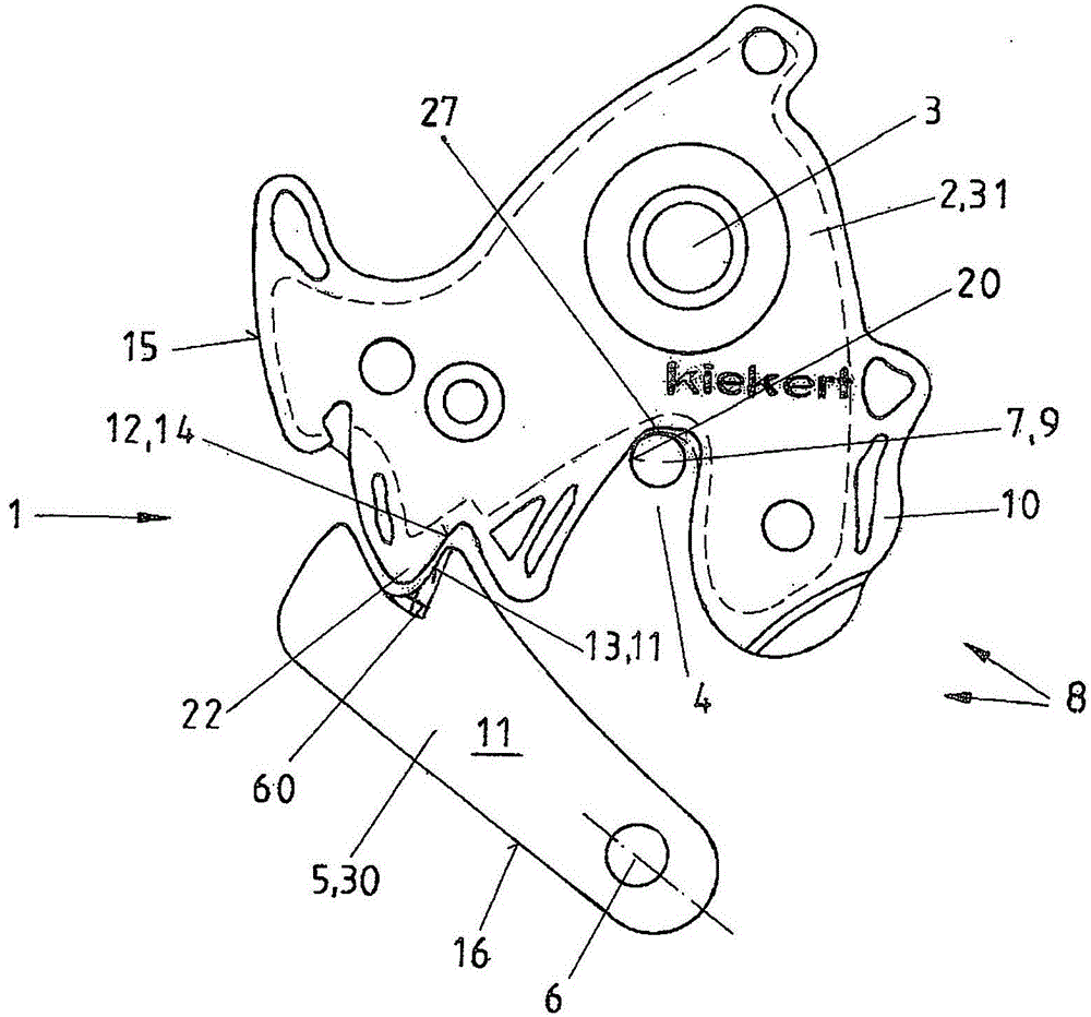 Method for producing a motor vehicle lock with a rolled surface as a profile of a locking part